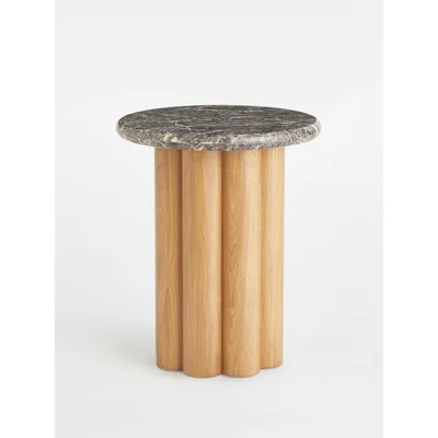 Soho Home Radcott Side Table Turkish Grey Marble