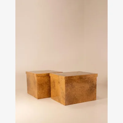 Soho Home Vintage Pair of Mid Century Side Tables, France