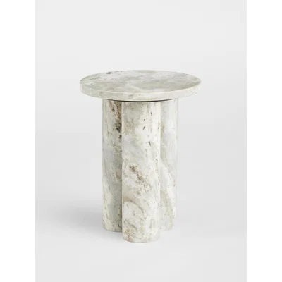 Soho Home Tisbury Side Table, Brown Marble