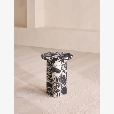 Soho Home Tisbury Side Table, Noir Grande Marble