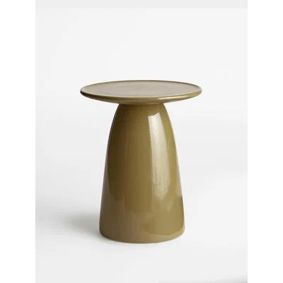 Soho Home Rina Concrete Side Table, Olive