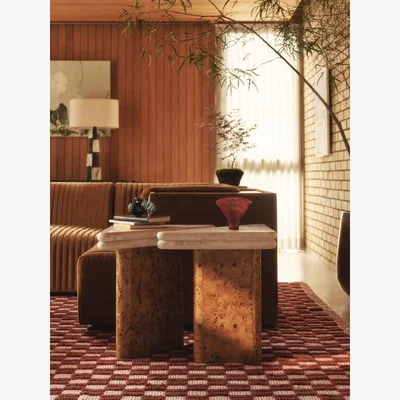 Soho Home Gia Side Table Set, Roya Diana Marble