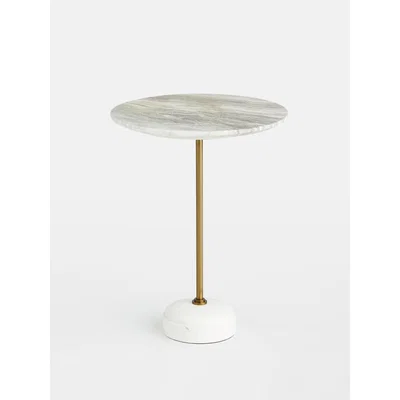 Soho Home Fleet Side Table, Medium/Mid Height, Fantasy Brown Marble