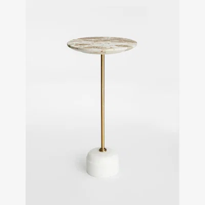Soho Home Fleet Side Table, Small/Tall, Kapri Marble