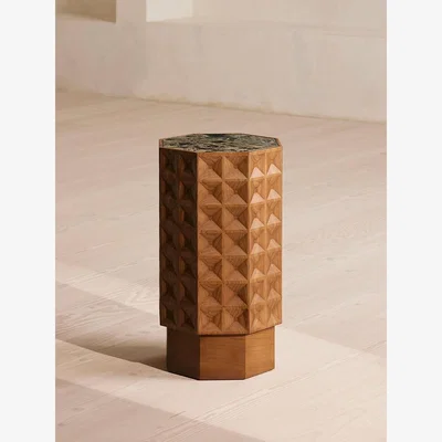 Soho Home Dante Side Table, Dark Emperador Marble