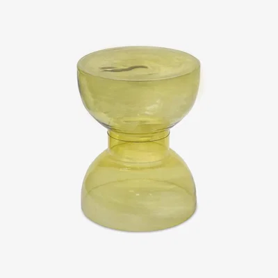 Sazy Mika Glass Side Table, Green