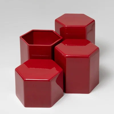Sazy Giant Ceramic Side Tables & Planter Set
