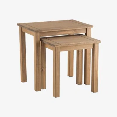 Teddy Beau Birlea Santiago Nest Of Tables Distressed Pine