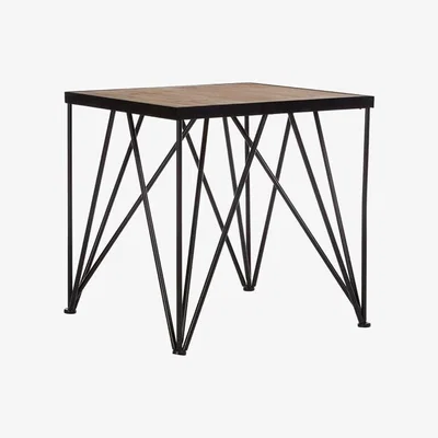 Teddy Beau Teddy's Collection Newbury Brown Square Side Table