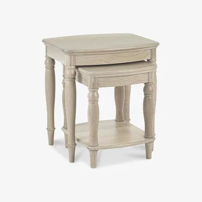 Teddy Beau Bentley Bordeaux Chalk Oak Nest of Tables