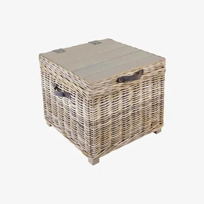Teddy Beau Rowico Maya Storage Grey Side Table