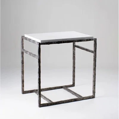 Tobias Oliver Porta Romana | Giacometti Side Table | Burnt Silver