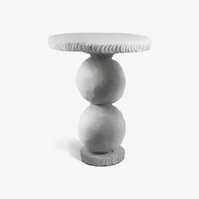 Tobias Oliver Porta Romana I Selina Side Table | Plaster white