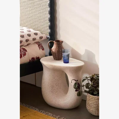 Urban Outfitters White Vera Ceramic Side Table - White ALL at Urban Outfitters