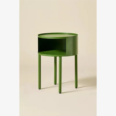 Urban Outfitters Lucie Green Iron Cutout Storage Nightstand - Green 51cm x 38cm at Urban Outfitters
