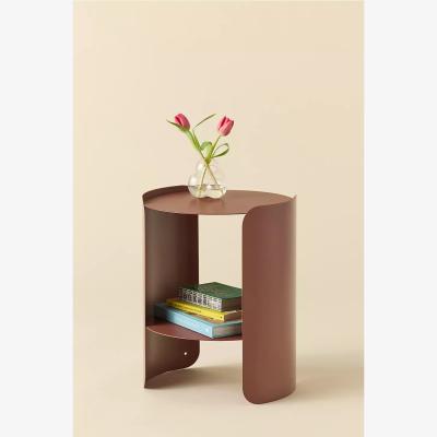 Urban Outfitters Ollie Terracotta Brown Side Table - Rust Dia: 35.6cm x H: 44.7cm at Urban Outfitters