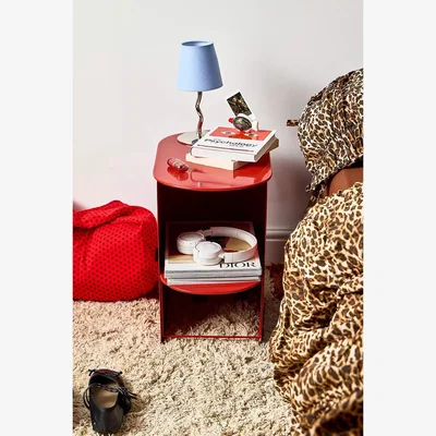 Urban Outfitters Scott Side Table - Red 28cm x 47cm x 45cm at Urban Outfitters