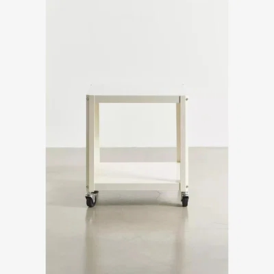 Urban Outfitters Ryan Rolling Side Table - White ALL at Urban Outfitters