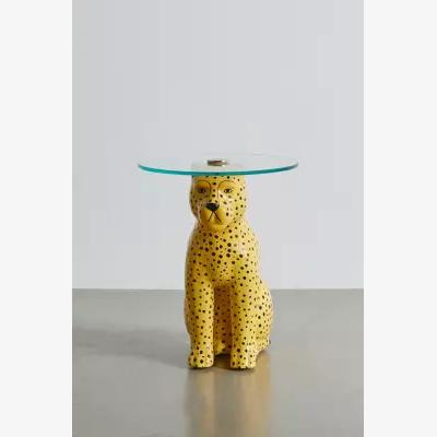 Urban Outfitters Urban Outfitters Cheetah Side Table - Yellow