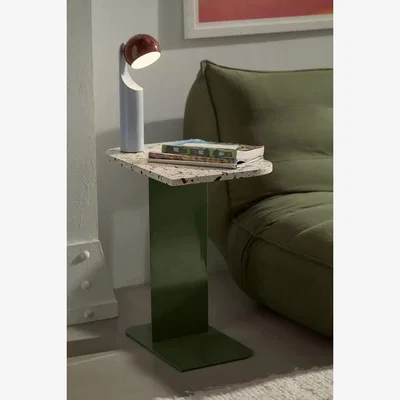 Urban Outfitters Urban Outfitters Hans Terrazzo Side Table L: 50.8cm x W: 35.5cm x H: 55.9cm