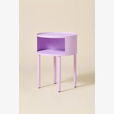 Urban Outfitters Lucie Lilac Iron Cutout Storage Nightstand - Lilac 38.1 cm x 51cm at Urban Outfitters