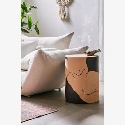 Urban Outfitters Female Form Ceramic Side Table - Brown ALL at Urban Outfitters