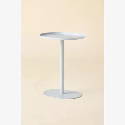 Urban Outfitters Oval Side Table - Light Blue W: 30.5cm x H: 51cm at Urban Outfitters