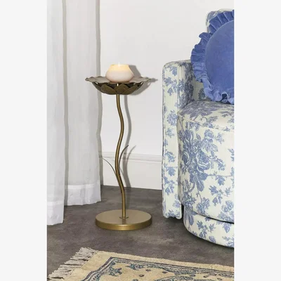 Urban Outfitters Daisy Side Table - Gold 39cm x 38cm x 56cm at Urban Outfitters