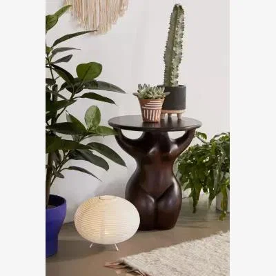 Urban Outfitters Goddess Side Table - Brown Dia: 39.4cm x H: 45.7cm at Urban Outfitters