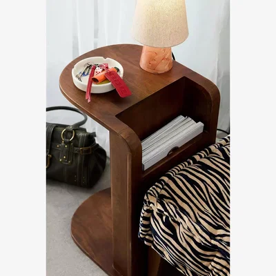 Urban Outfitters Alba Storage Side Table - Brown 38cm x 33cm x 60cm at Urban Outfitters