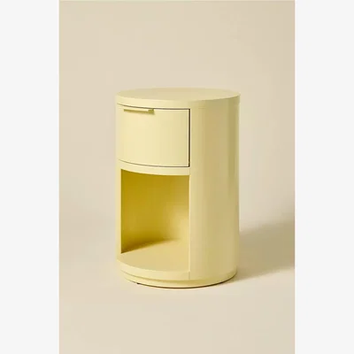 Urban Outfitters Kane Round Storage Nightstand - Yellow Dia: 16" x H: 22.5" at Urban Outfitters
