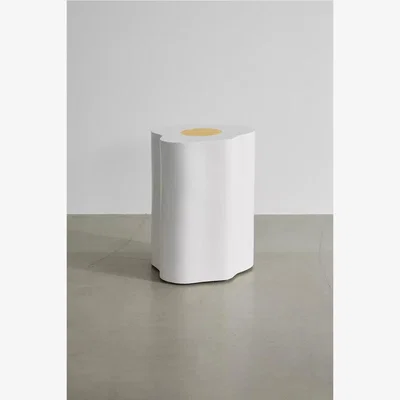 Urban Outfitters Egg Side Table - White L: 33.6cm x W: 32.4cm x H: 45.7cm at Urban Outfitters