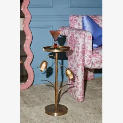 Urban Outfitters Tulip Metal Drinks table - Gold ALL at Urban Outfitters
