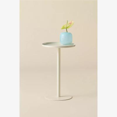 Urban Outfitters Circle Side Table - Light Yellow L: 31.75cm x W: 31.75cm x H: 51cm at Urban Outfitters