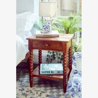 Urban Outfitters Spindle Side Table - Neutral 50cm x 41cm x 60cm at Urban Outfitters