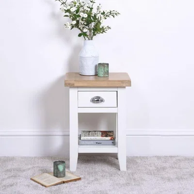 Woods Furniture Tetbury Painted Oak Side Table