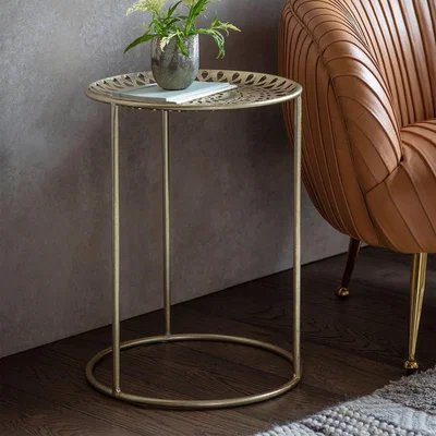 Woods Furniture Marvin Gold Side Table