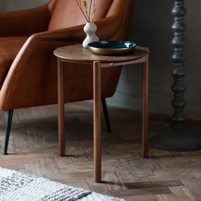 Woods Furniture Brooke Lamp Table in Walnut