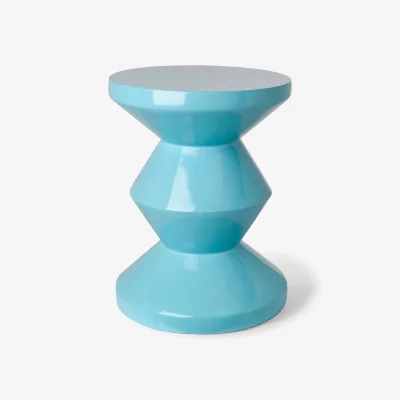 Westwing Round Side Table Zig Zag