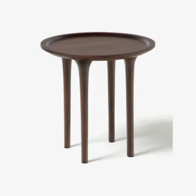 Westwing Round Mango Wood Side Table Jeani
