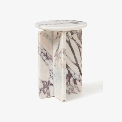 Westwing Round Marble Side Table Marisa
