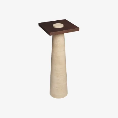 Westwing Travertine Pedestal Grova