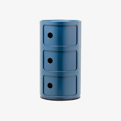 Westwing Design Container Componibili, 3 Modules, H 59 cm
