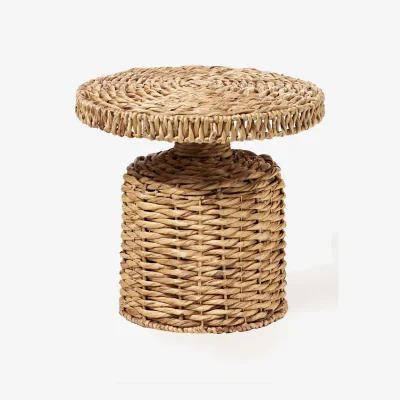 Westwing Round Rattan Side Table Camo