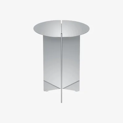 Westwing Round Stainless Steel Side Table Oru