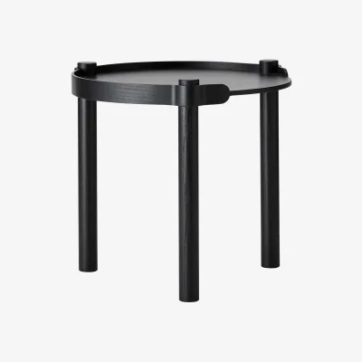 Westwing Round Oak Wood Side Table Woody