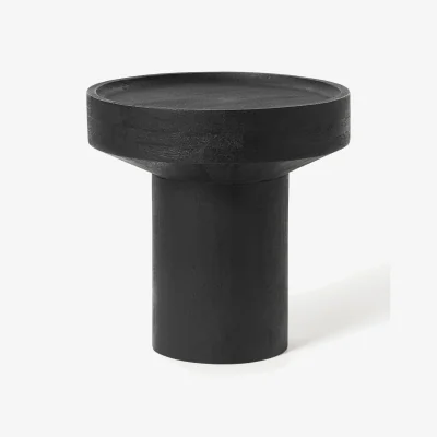 Westwing Round Mango Wood Side Table Benno