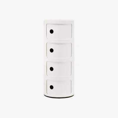 Westwing Design Container Componibili, 4 Modules, H 77 cm