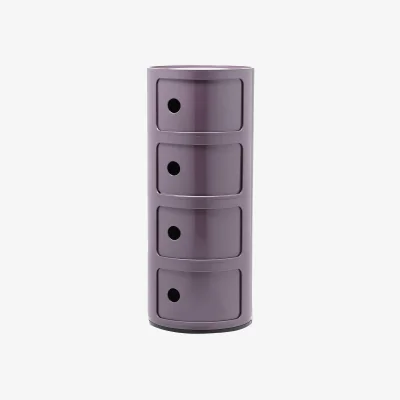Westwing Design Container Componibili, 4 Modules, H 77 cm