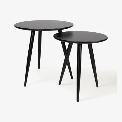 Westwing Round Side Tables Daven, Set of 2